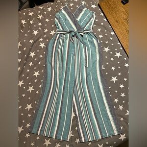 a.n.a Linen Wide-Leg Jumpsuit